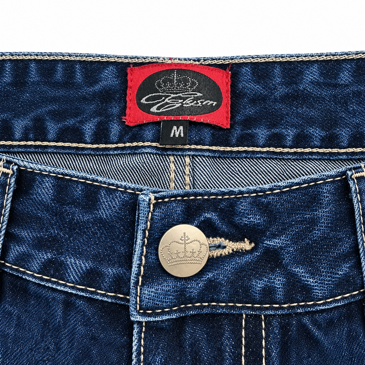 Elysm embroidered denim