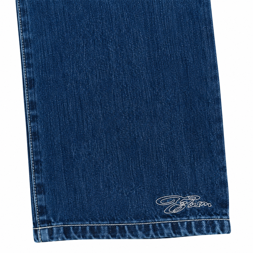 Elysm embroidered denim
