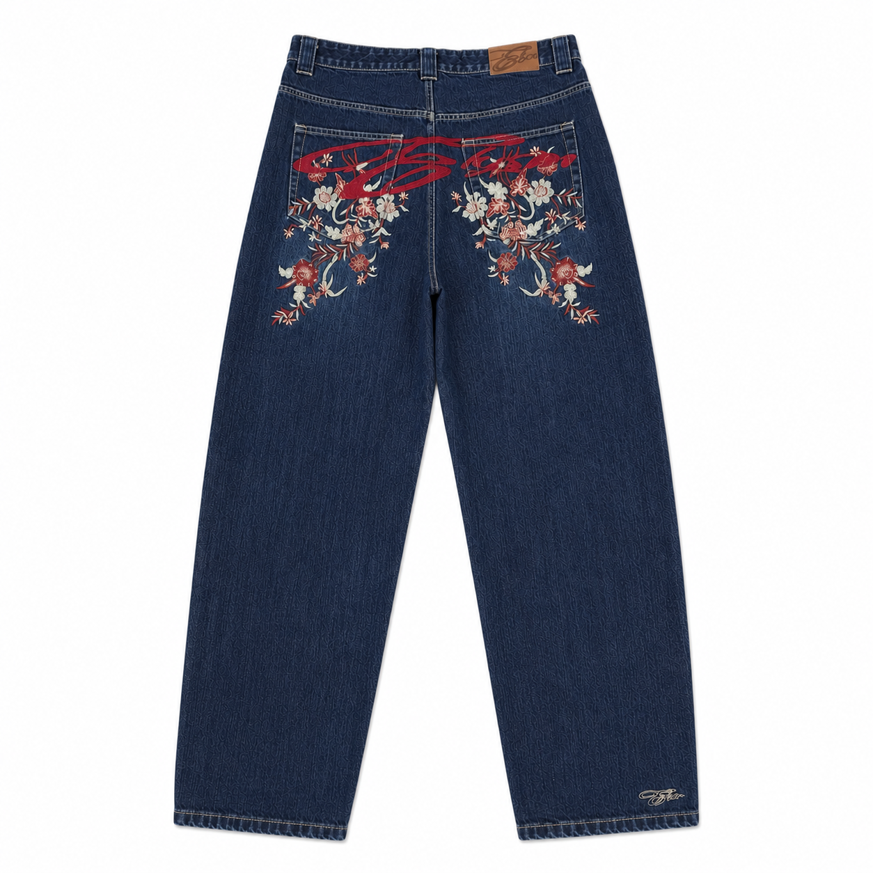Elysm embroidered denim