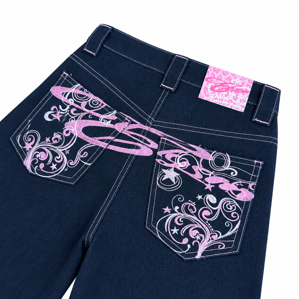 Pink addict denim